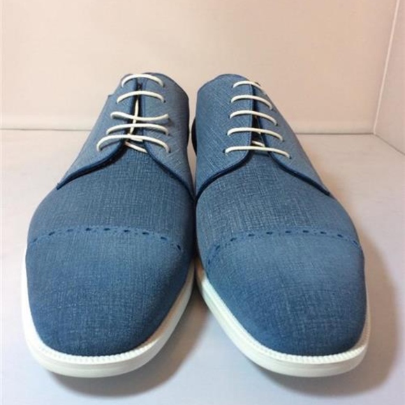 Jimmy Choo Prescott Denim Lace Dress Shoe main image 5